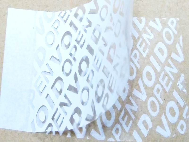 白色哑面半转VOID标签 白色哑面半转VOID标签